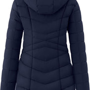 Women's Long Puffer Jacket - Warm Quilted Winter Coat (Plus Size) | AURORE LUXURE