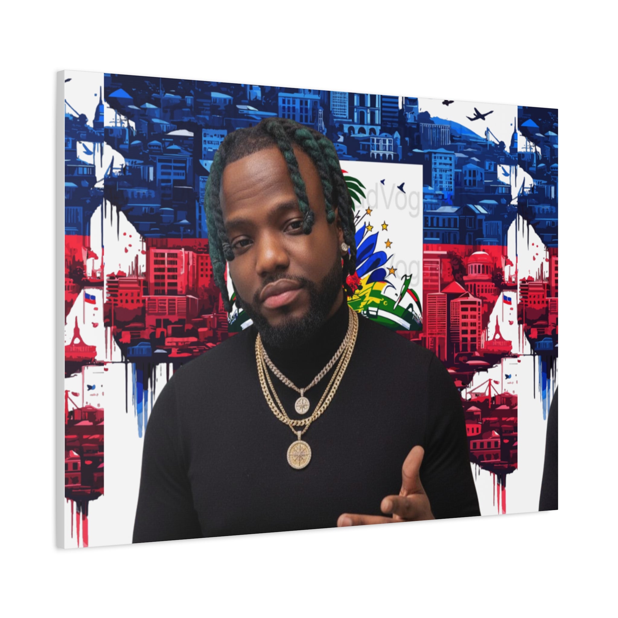 Personalized Urban Flag Background Matte