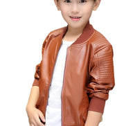 Boys Faux Leather Jacket - Toddler Kids Motorcycle Coat | AURORE LUXURE