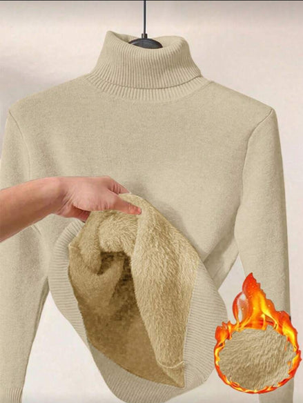 Warm Autumn/Winter Base Layer Knit Pullover Fall Outfit