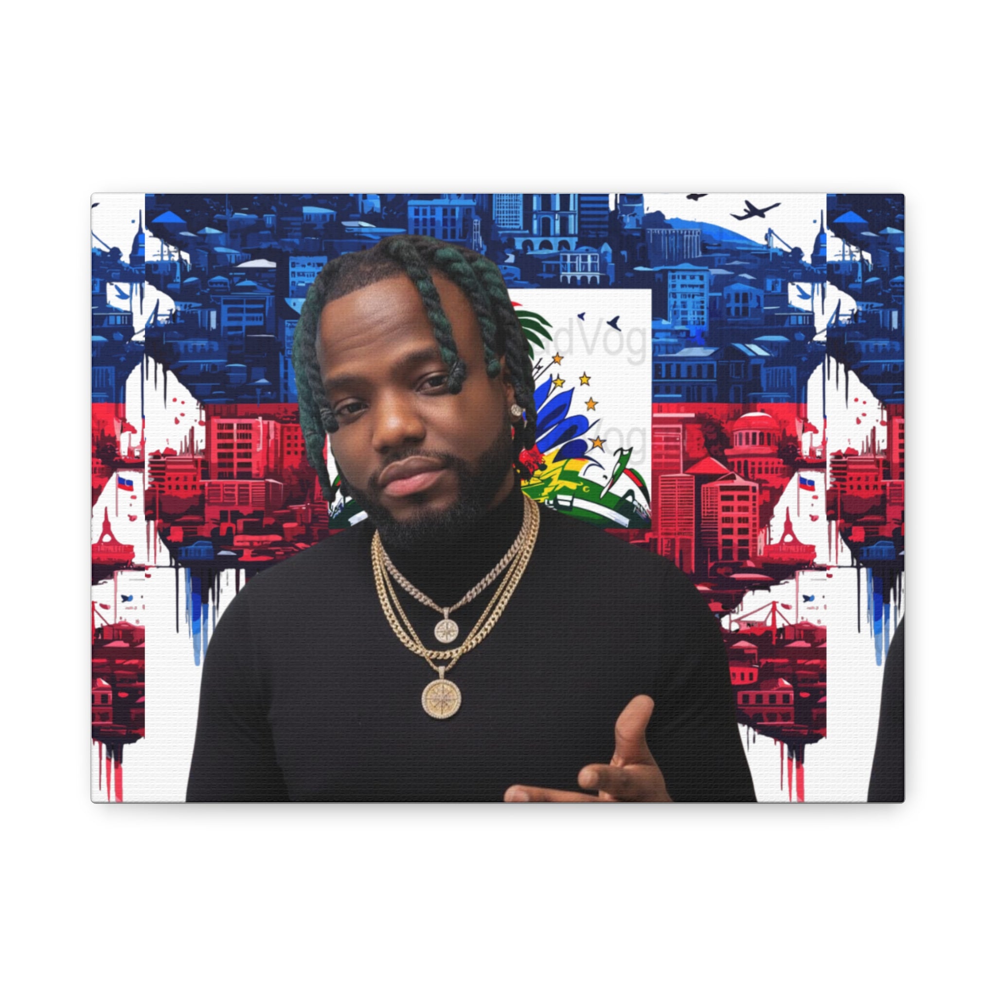 Personalized Urban Flag Background Matte