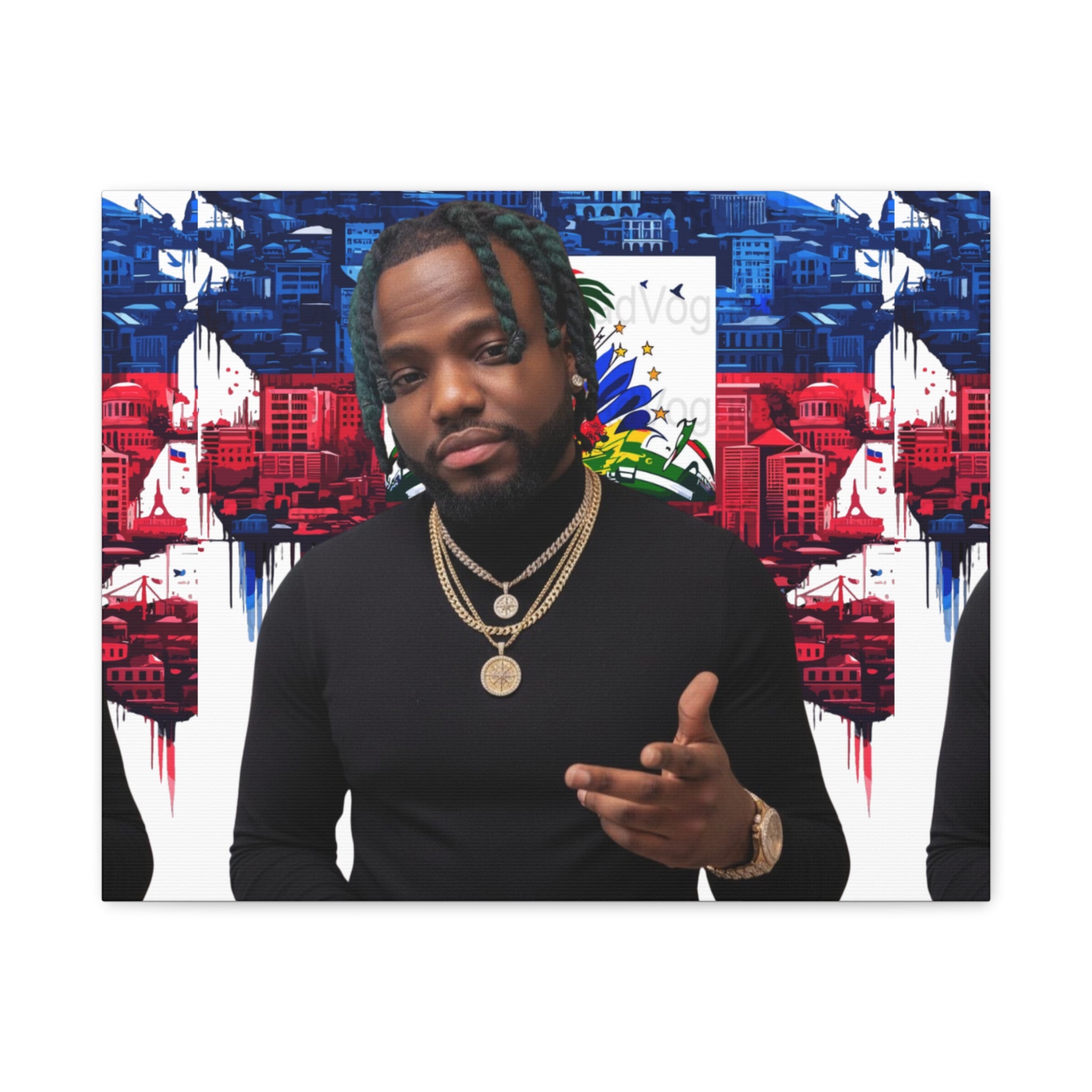 Personalized Urban Flag Background Matte