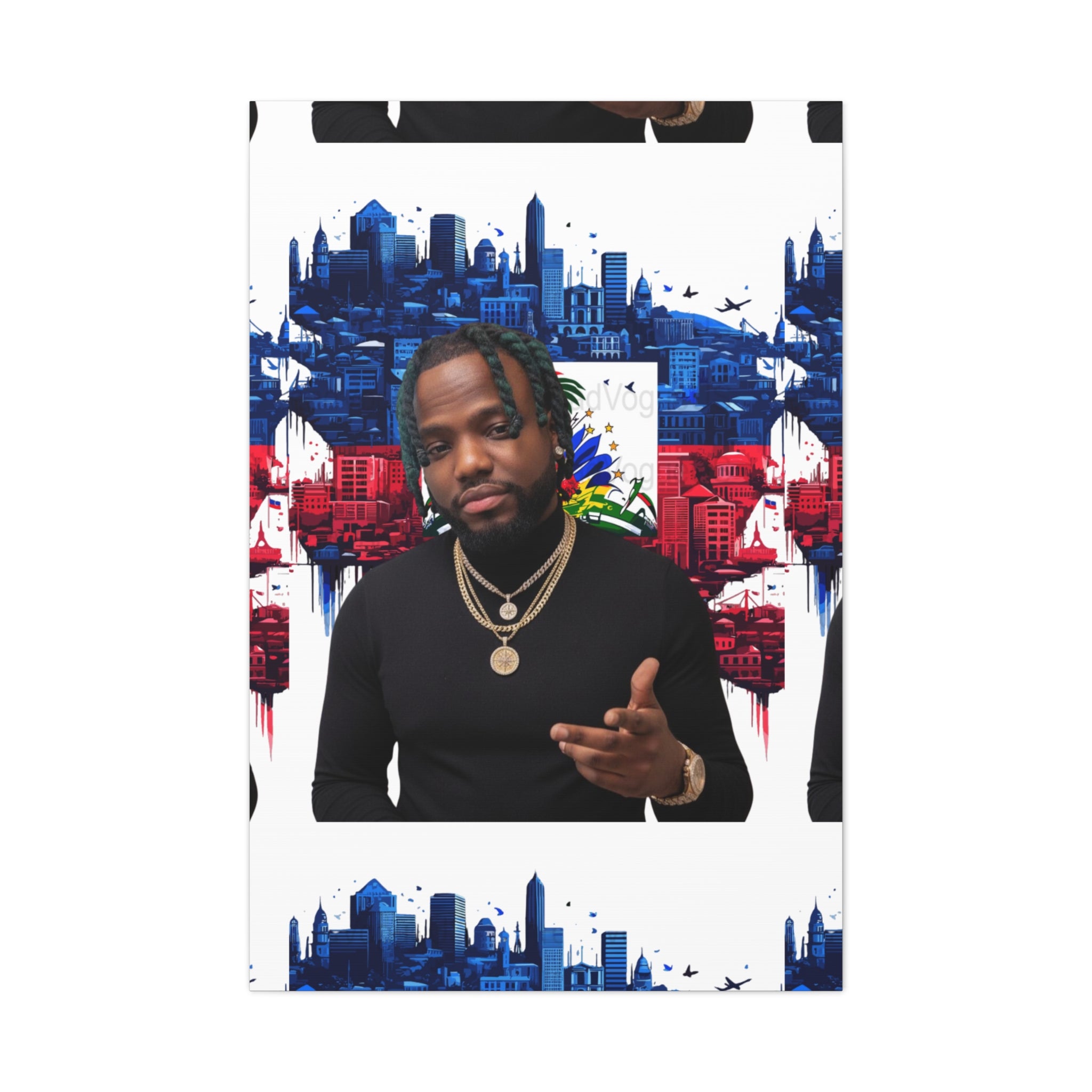 Personalized Urban Flag Background Matte