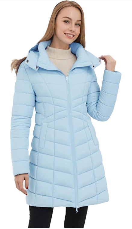 Women's Long Puffer Jacket - Warm Quilted Winter Coat (Plus Size) | AURORE LUXURE