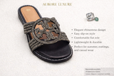 Women Rhinestone Slide Sandals – Luxury Flat Slippers (Sizes 37–42)