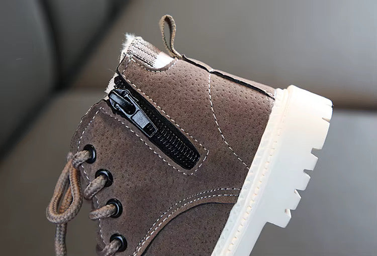 Kids Snow Boots - Warm Faux Fur Lined Winter Boots with Zipper | AURORE LUXURE