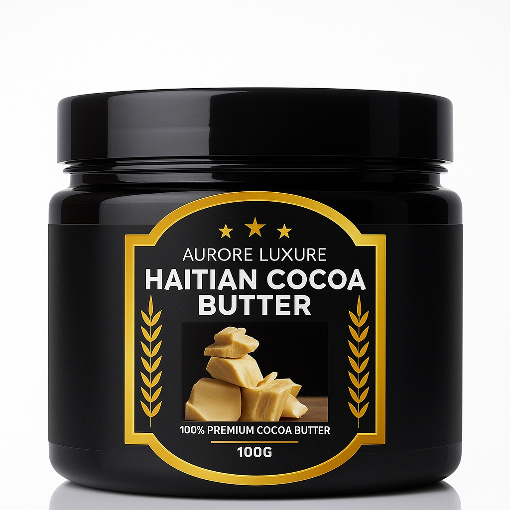 Premium Haitian Cocoa Butter Oil - 100% Organic | AURORE LUXURE