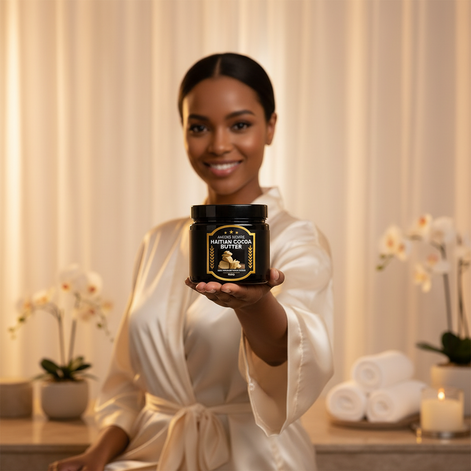 Premium Haitian Cocoa Butter Oil - 100% Organic | AURORE LUXURE