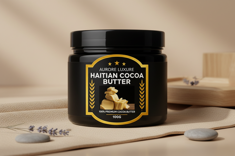Premium Haitian Cocoa Butter Oil - 100% Organic | AURORE LUXURE