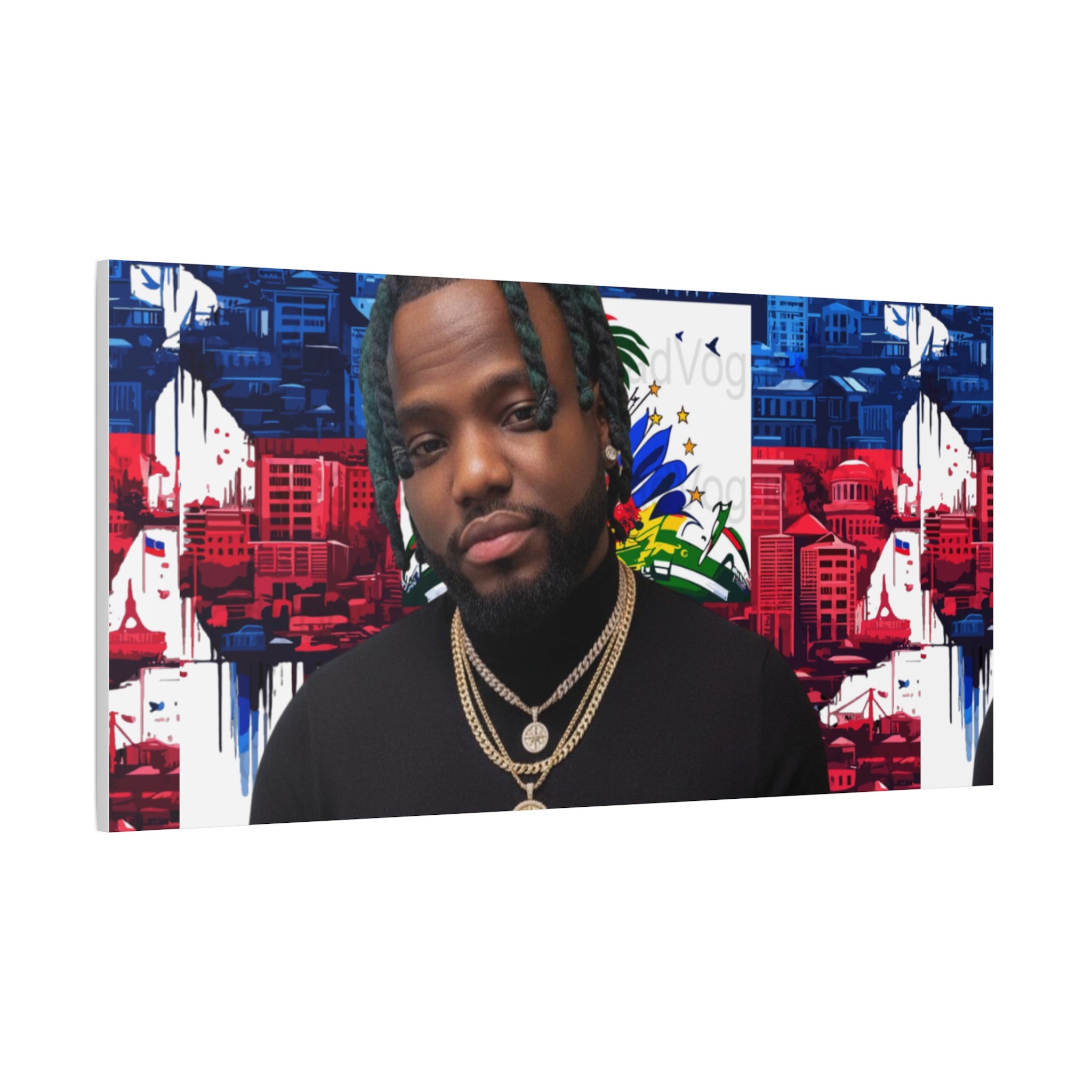 Personalized Urban Flag Background Matte