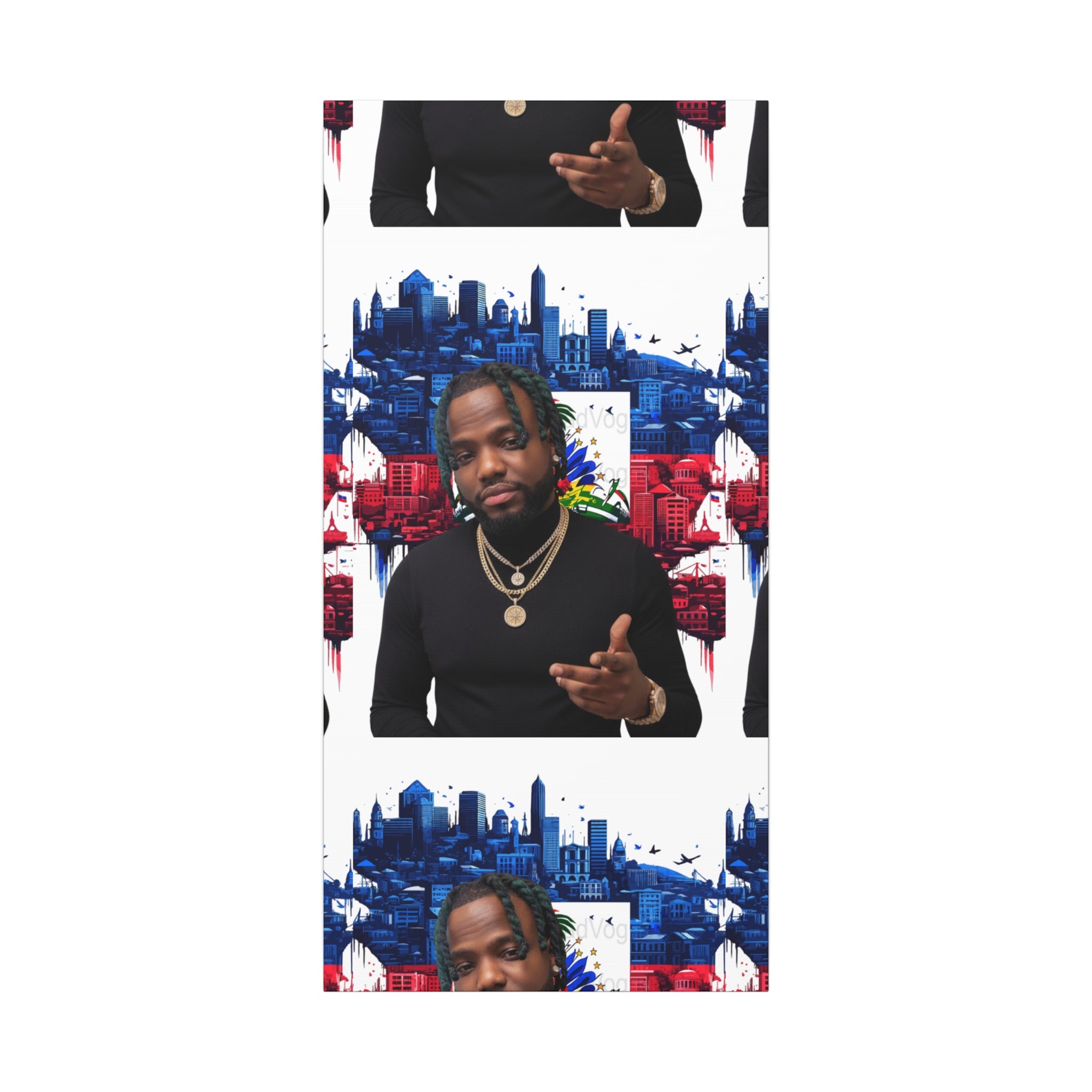 Personalized Urban Flag Background Matte