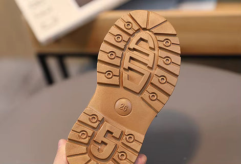 Kids Winter Ankle Boots - Non-Slip Lace Up Boots with Zipper | AURORE LUXURE