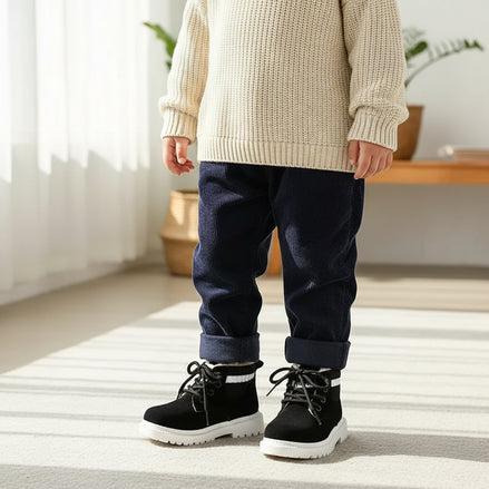 Kids Snow Boots - Warm Faux Fur Lined Winter Boots with Zipper | AURORE LUXURE