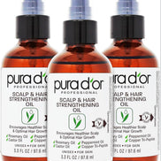 PURA D'OR Scalp & Hair Strengthening Oil with Rosemary Castor Peppermint Oil 3.3 Oz
Supports Optimal Growth, Reduce Breakage, Nourish Roots, Healthier, Fuller, Thicker Hair, Stronger Strands Ft