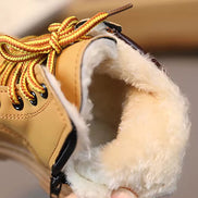 Kids Winter Ankle Boots - Non-Slip Lace Up Boots with Zipper | AURORE LUXURE