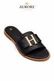 Women Luxury Slide Sandals – Gold Bird Ring Design (Sizes 37–42) (Copy)