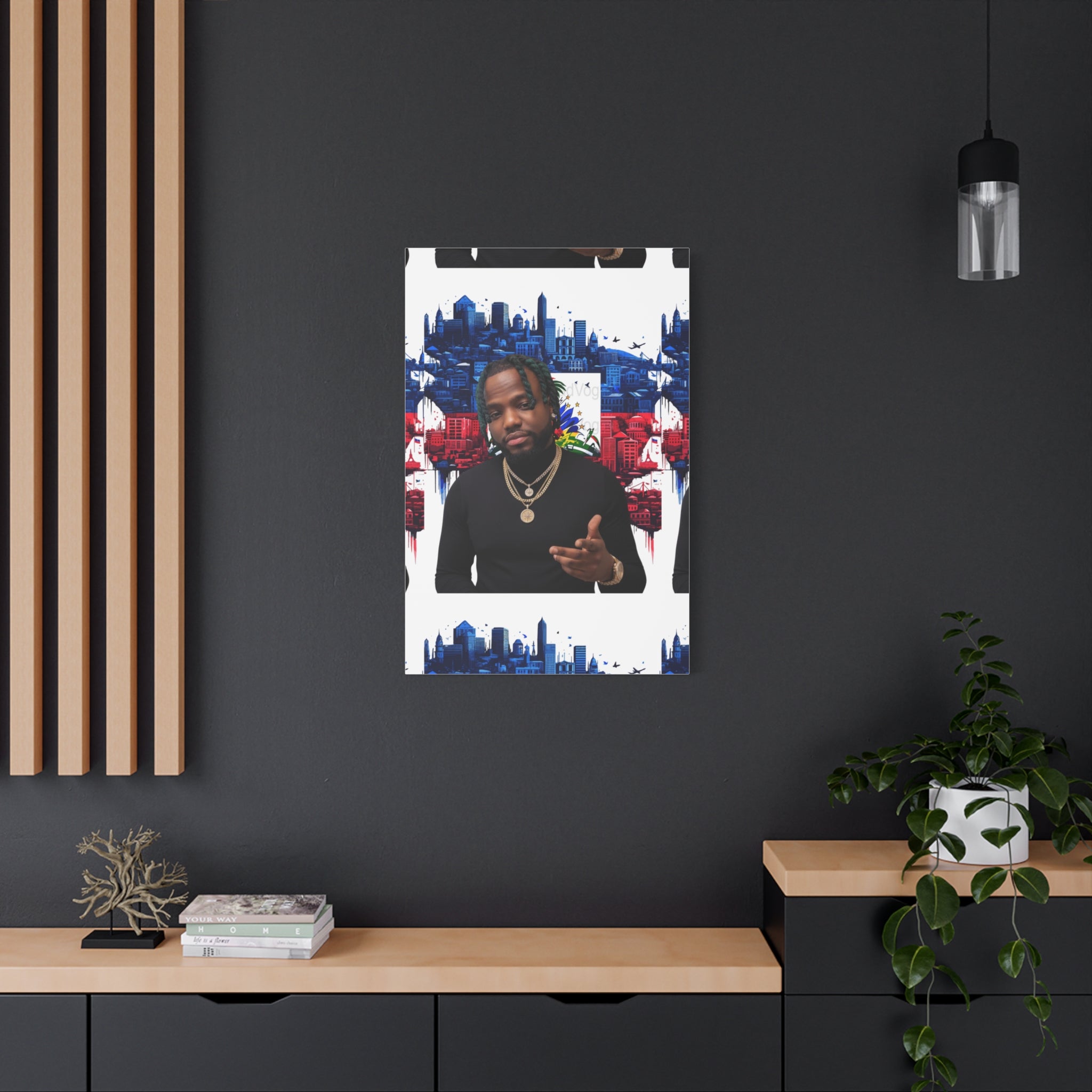 Personalized Urban Flag Background Matte