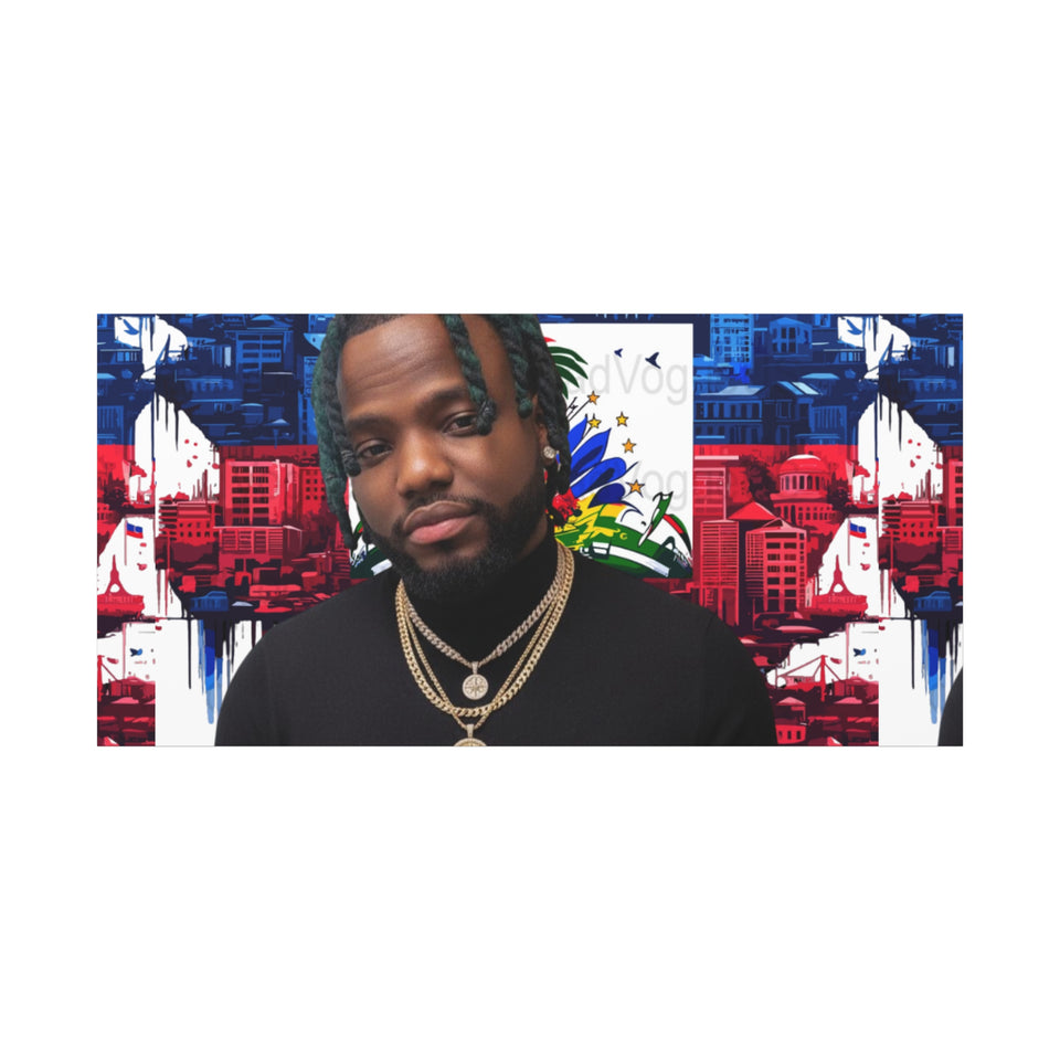 Personalized Urban Flag Background Matte