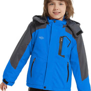 Boy's Waterproof Ski Jacket - Fleece Lined Winter Snowboard Coat | AURORE LUXURE