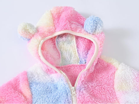 Toddler Bear Ear Hoodie - Fleece Winter Jacket for Boys & Girls _ AURORE LUXURE