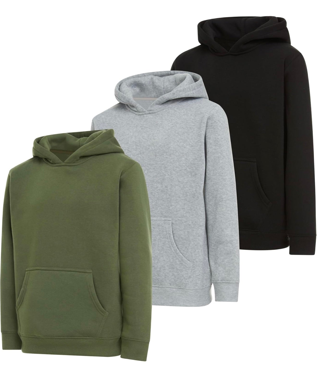 Boys 3-Pack Hoodies - Fleece Pullover & Zip-Up Sweatshirts | AURORE LUXURE