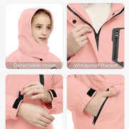 Girl's 3-in-1 Ski Jacket - Warm Fleece Lined Winter Snow Coat| AURORE LUXURE