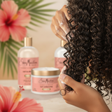 SheaMoisture Coconut & Hibiscus Curl & Shine Shampoo & Conditioner + Curl Enhancing Smoothie for Bouncy Curls, Frizz Control, Gifts for Women