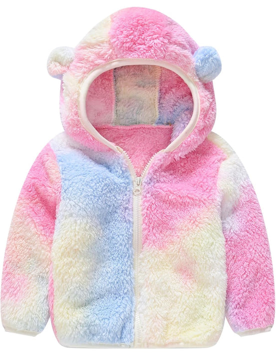 Toddler Bear Ear Hoodie - Fleece Winter Jacket for Boys & Girls _ AURORE LUXURE