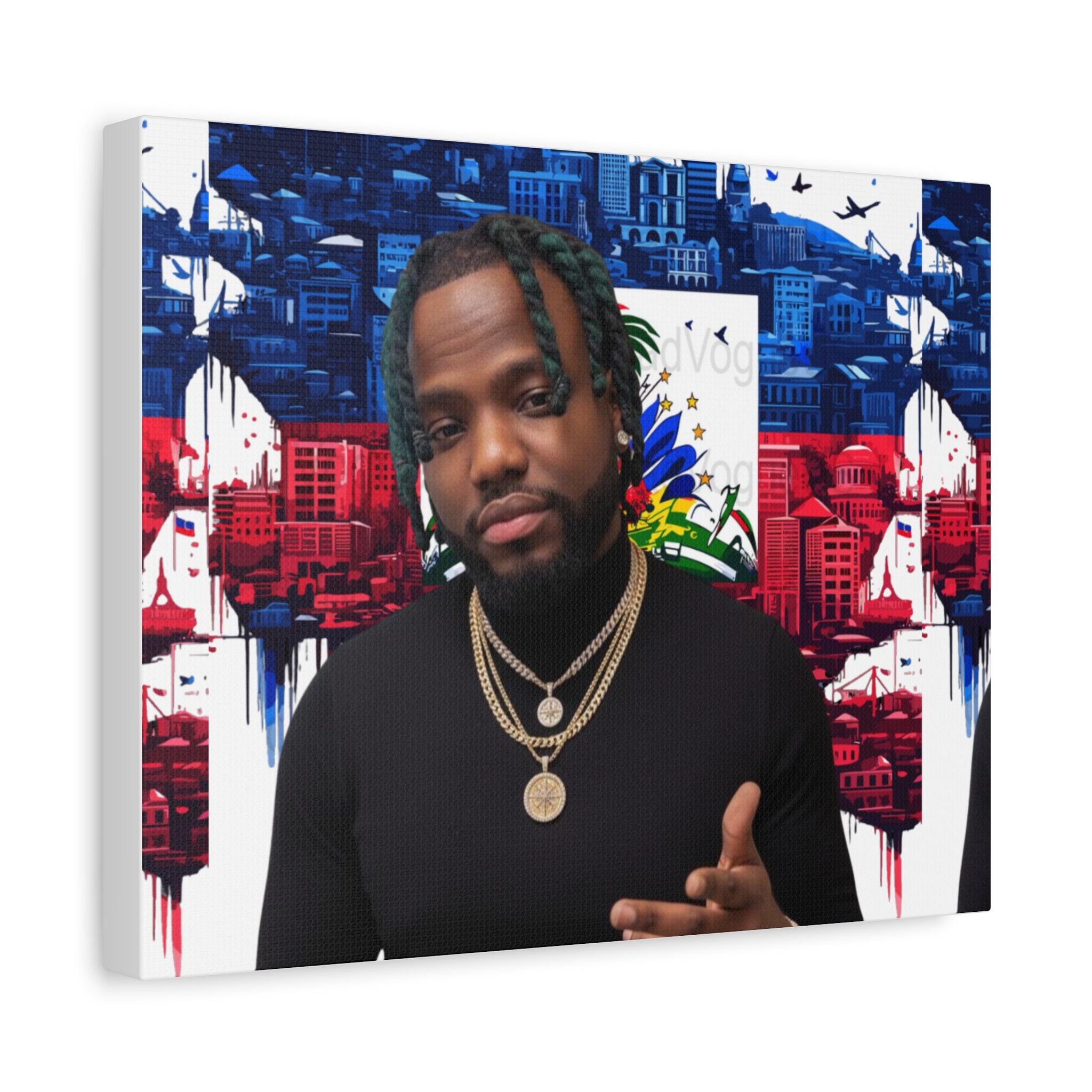 Personalized Urban Flag Background Matte