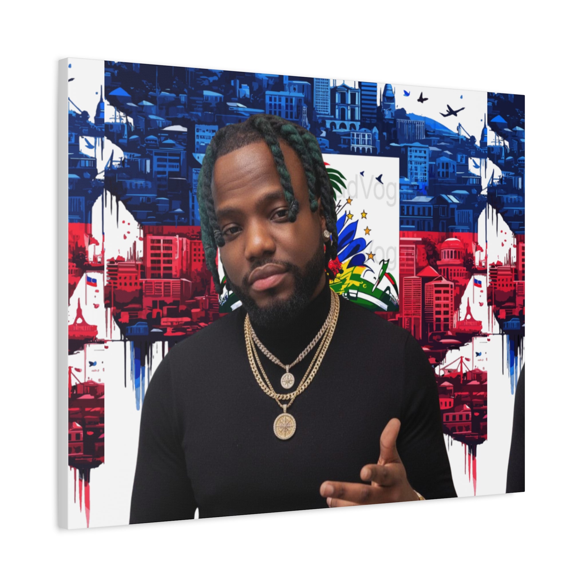 Personalized Urban Flag Background Matte