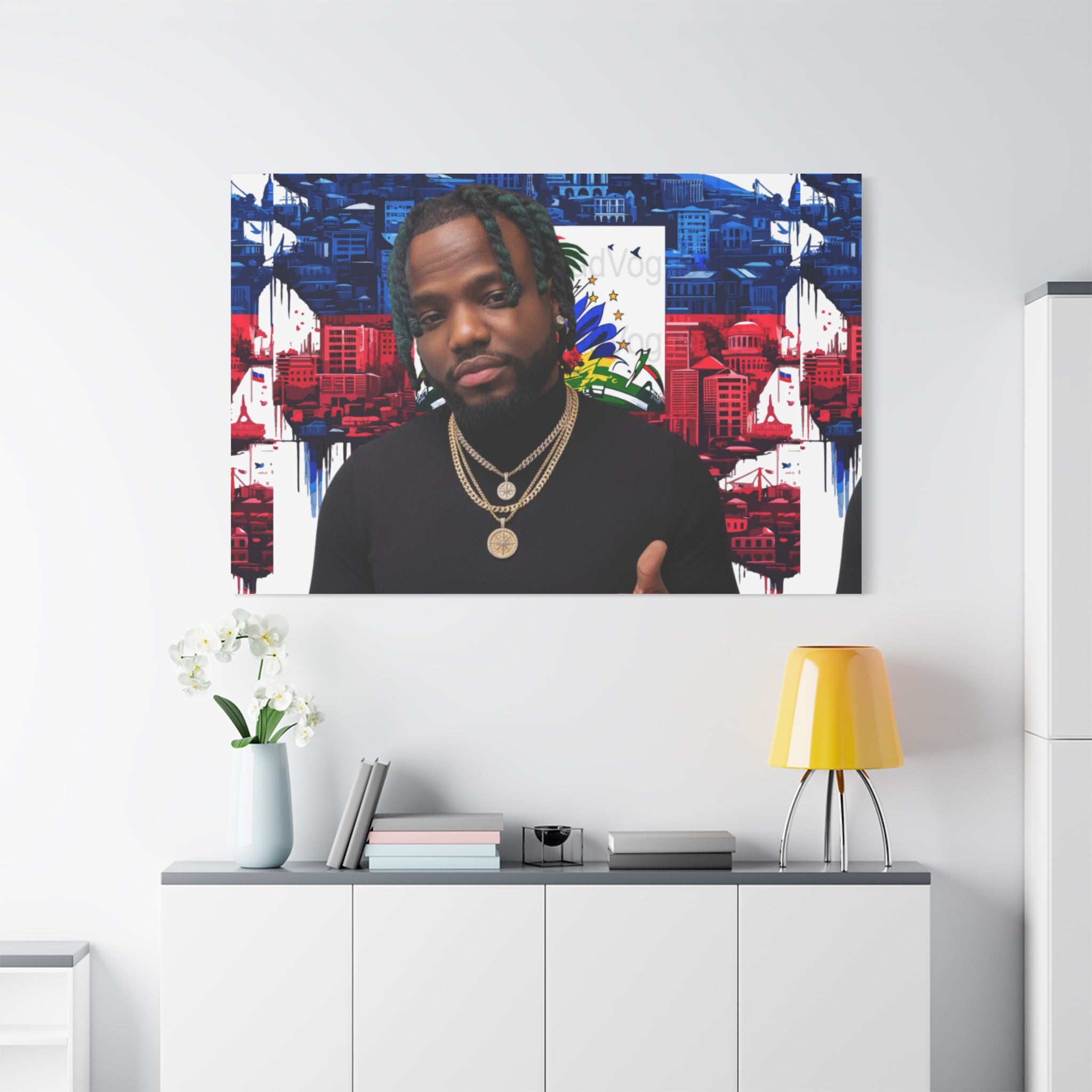 Personalized Urban Flag Background Matte