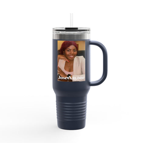 40oz Custom Photo Tumbler - Personalized Insulated Travel Mug