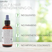 PURA D'OR Scalp & Hair Strengthening Oil with Rosemary Castor Peppermint Oil 3.3 Oz
Supports Optimal Growth, Reduce Breakage, Nourish Roots, Healthier, Fuller, Thicker Hair, Stronger Strands Ft