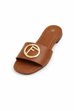 Women Luxury Slide Sandals – Gold Bird Ring Design (Sizes 37–42)