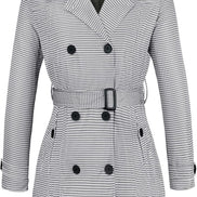 Women's Waterproof Trench Coat - Classic Belted Lapel Coat | AURORRE LUXURE