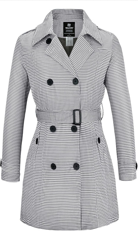 Women's Waterproof Trench Coat - Classic Belted Lapel Coat | AURORRE LUXURE