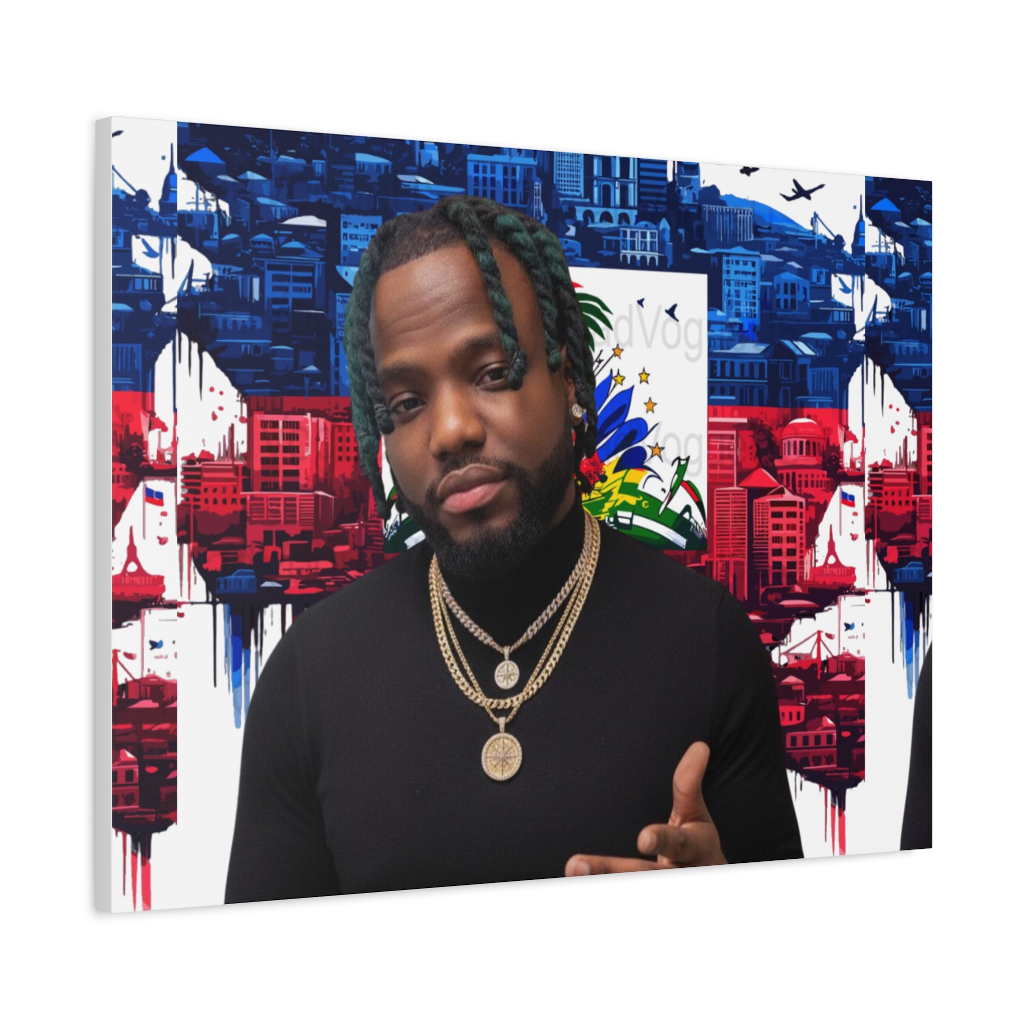 Personalized Urban Flag Background Matte