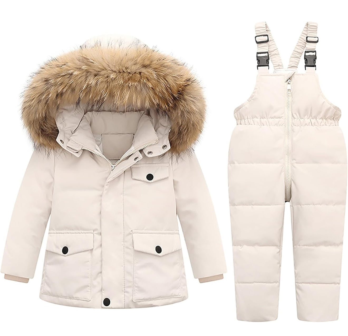 Kids 2-Piece Snowsuit - Waterproof Puffer Jacket & Snow Pants Set | AURORE LUXURE