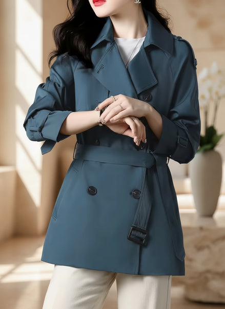 Women's Belted Trench Coat - Oversized Office Jacket | AURORE LUXURE