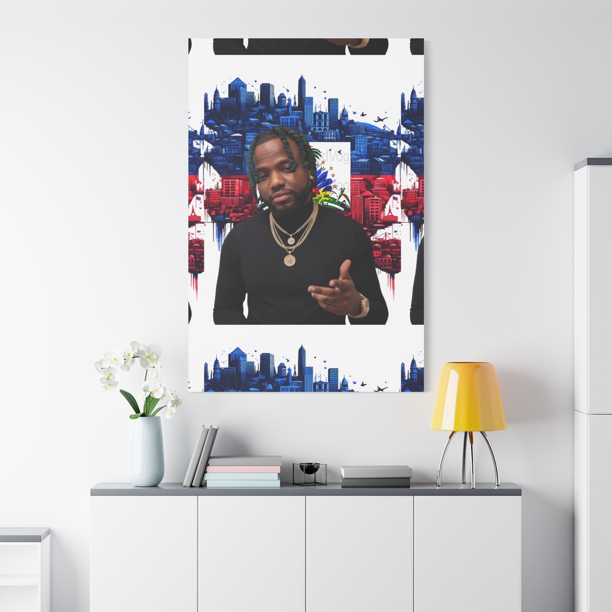 Personalized Urban Flag Background Matte