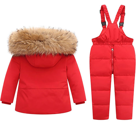 Kids 2-Piece Snowsuit - Waterproof Puffer Jacket & Snow Pants Set | AURORE LUXURE