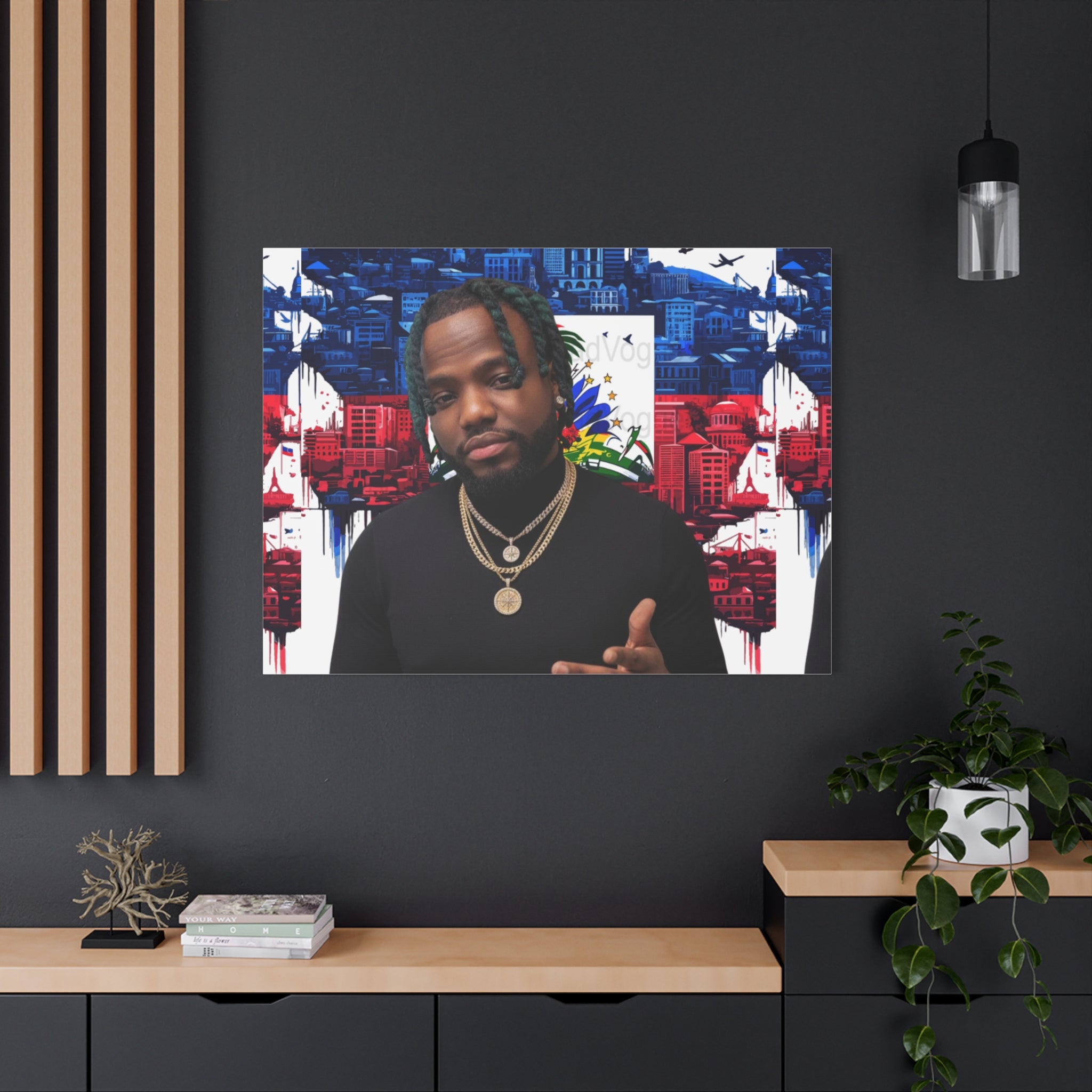 Personalized Urban Flag Background Matte