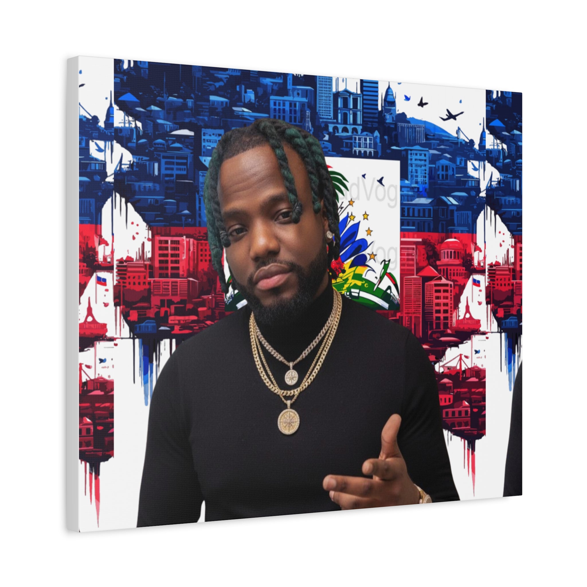 Personalized Urban Flag Background Matte