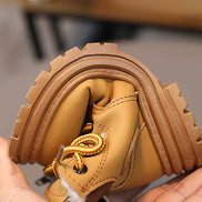 Kids Winter Ankle Boots - Non-Slip Lace Up Boots with Zipper | AURORE LUXURE