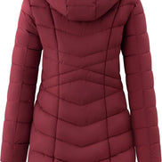 Women's Long Puffer Jacket - Warm Quilted Winter Coat (Plus Size) | AURORE LUXURE