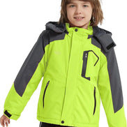 Boy's Waterproof Ski Jacket - Fleece Lined Winter Snowboard Coat | AURORE LUXURE
