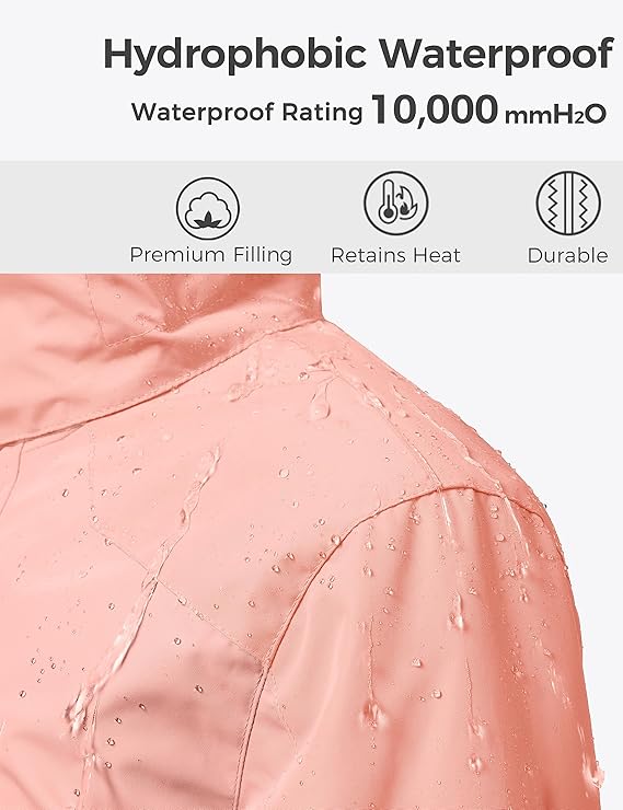 Girl's 3-in-1 Ski Jacket - Warm Fleece Lined Winter Snow Coat| AURORE LUXURE