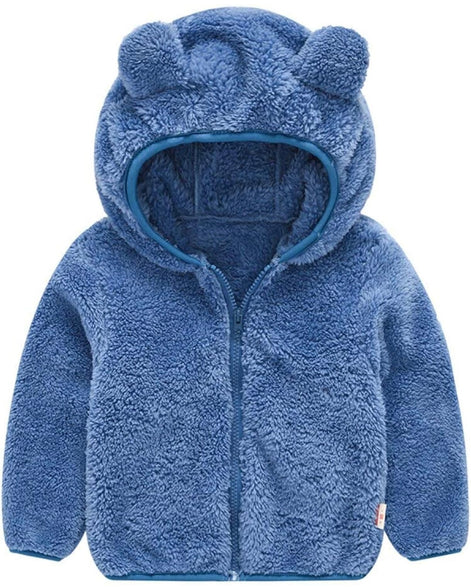 Toddler Bear Ear Hoodie - Fleece Winter Jacket for Boys & Girls _ AURORE LUXURE