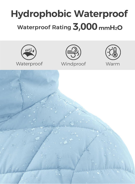 Women's Long Puffer Jacket - Warm Quilted Winter Coat (Plus Size) | AURORE LUXURE