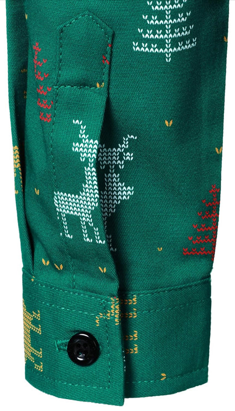 Kids Christmas Shirt - Santa Claus Button Down for Boys & Girls | AURORE LUXURE